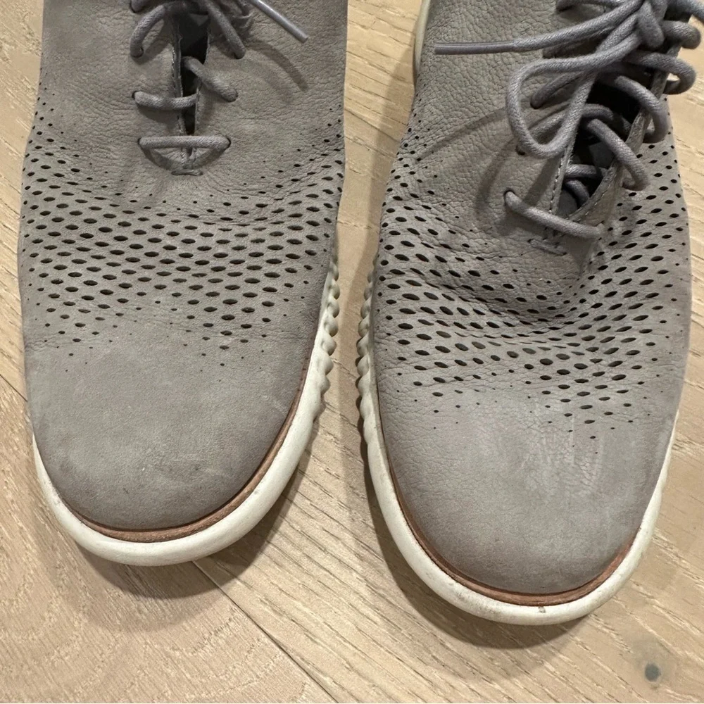 Cole Haan 2.0 Grand Gray Casual Shoes Fashion Sneakers Men's Size 8.5 Suede